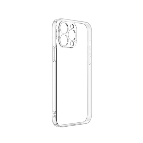 Capa de Silicone Macio para Apple iPhone 14 Pro Max Transparente